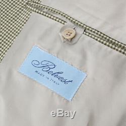 Belvest Slim-Fit Lightweight Seersucker Wool Double-Breasted Suit 38R (Eu 48)