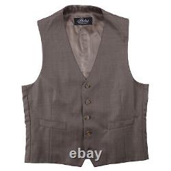 Belvest Slim Fit Three-Piece Super 160s Birdseye Wool Suit 40R (Eu 50)