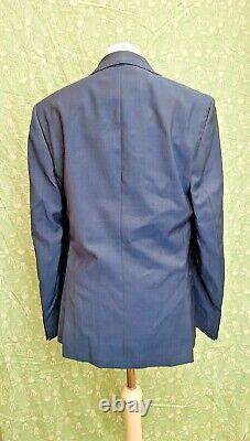 Ben Sherman Blue Suit Jacket Wedding Slim Fit Tailoring 34R Reg Blazer RRP £225