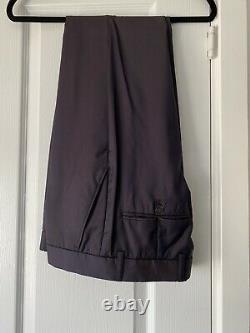 Ben Sherman Suit Aubergine Tonic 2-tone slim fit Mod 36 Jacket 30R Trousers Wool
