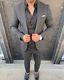 Black Slim-Fit Suit 3-Piece, All Sizes Acceptable #164