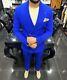 Blue Slim-Fit Suit 2-Piece, All Sizes Acceptable #222