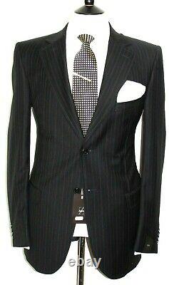 Bnwt Gorgeous Mens Ermenegildo Zegna Navy Stripe Classic Fit Suit Suit 44r W38