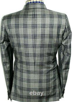 Bnwt Gorgeous Mens Paul Smith London Grey Box Check Slim Fit Suit 42r W36