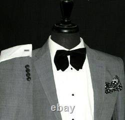 Bnwt Gorgeous Mens Paul Smith London Sharkskin Grey Slim Fit Suit 36r W30