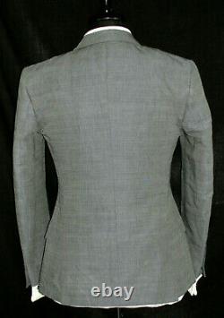 Bnwt Gorgeous Mens Paul Smith London Sharkskin Grey Slim Fit Suit 36r W30