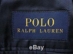 Bnwt Gorgeous Mens Ralph Lauren Blue Chalkstripe Classic Slim Fit Suit 38r W32