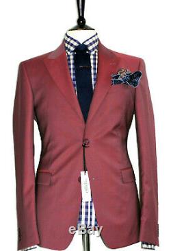 Bnwt Gorgeous Mens Versace Collection Mauve Slim Fit Suit 38r W32