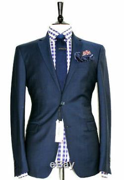 Bnwt Gorgeous Mens Versace Collection Tonik Navy Slim Fit Suit 38r W32