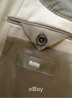Bnwt Hugo Boss Huge6\genius5 Grey Suit 44 Regular 38 Trousers Slim Fit Rrp£595