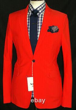 Bnwt Luxury Mens Acne London Spicy Orange Slim Fit Chic Suit 42r W34 X L32