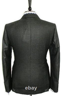 Bnwt Luxury Mens Burberry London Italian Charcoal Grey Slim Fit Suit 38r W32