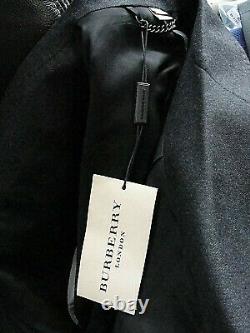 Bnwt Luxury Mens Burberry London Italian Charcoal Grey Slim Fit Suit 38r W32