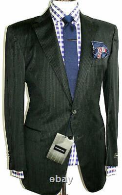 Bnwt Luxury Mens Ermenegildo Zegna Premium Collection Stripey Suit 44r W 38