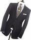Bnwt Luxury Mens Ermenegildo Zegna Soft Tailor-made Stripy Black Suit42r W36