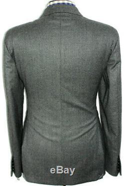 Bnwt Luxury Mens Hackett London Charcoal Grey Tailor- Made Slim Fit Suit 44r W38