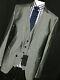Bnwt Luxury Mens Hugo Boss Italian Grey Slim Fit 3 Piece Suit 44r W38 X L32