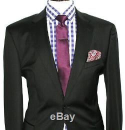 Bnwt Luxury Mens Hugo Boss Super 120 Black Slim Fit 2 Piece Suit 44r W38 X L33