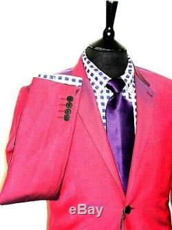Bnwt Luxury Mens Paul Smith London Italian Made Slim Fit Suit 38r W32