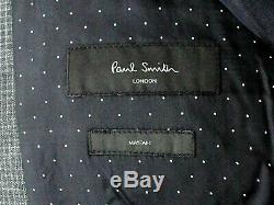 Bnwt Luxury Mens Paul Smith Mayfair London Micro Check Slim Fit Suit 36r W30