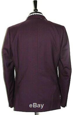 Bnwt Luxury Mens Paul Smith Soho Purple Slim Fit Suit 42r W36