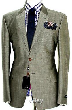 Bnwt Luxury Mens Paul Smith The Byard Sharkskin Tonik Slim Fit Suit 42r W36