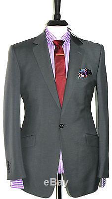 Bnwt Luxury Mens Resis Tailor-made Slim Fit Suit 40r W34 X 30l