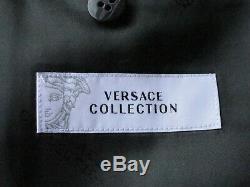 Bnwt Luxury Mens Versace Collection Floral Camouflage Slim Fit Suit 44r W38