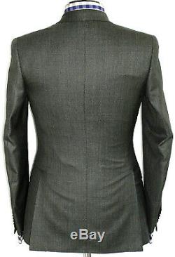 Bnwt Luxury Rare Mens Brioni Custom-made Grey Birdseye Slim Fit Suit 36r W30