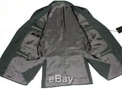 Bnwt Mens Ermenegildo Zegna Charcoal Grey Chalkstripe Slim Fit Suit 38r W32