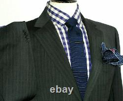 Bnwt Mens Ermenegildo Zegna Charcoal Grey Chalkstripe Slim Fit Suit 42r W36