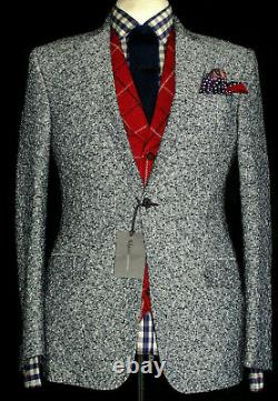 Bnwt Mens Kilgour Savile Row London Fleck Check Slim Fit Suit Jacket/ Blazer 38r
