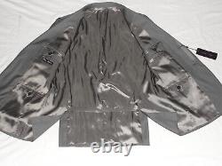 Bnwt Mens Nickiy Wallace Custom Made Grey 3 Piece Slim Fit Suit 38r W32