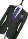 Bnwt Mens Paul Smith Darker Charcoal Grey Micro Check Slim Fit Suit 38r W32