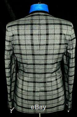 Bnwt Mens Paul Smith London Grey Box Check 3 Piece Slim Fit Suit 42r W36 X L31