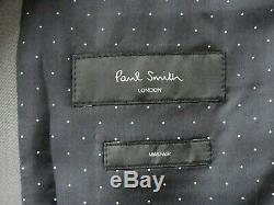 Bnwt Mens Paul Smith London Khaki Grey Formal/ Wedding Slim Fit Suit 40r W34