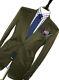 Bnwt Mens Paul Smith London Olive Green Tailor Made Slim Fit Suit 40r W34