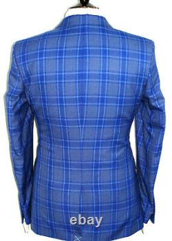 Bnwt Mens Paul Smith London Tartan Box Check 3 Piece Slim Fit Suit 40r W34 X L31