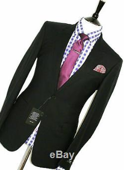 Bnwt Mens Paul Smith Mayfair London 2019 Collection Black Slim Fit Suit 44r W38