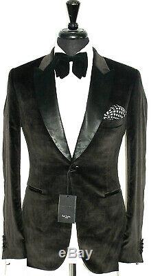 Bnwt Mens Paul Smith Mayfair Velvet Smoking Tuxedo Dinner Slim Fit Suit 38r W32