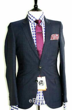 Bnwt Mens Paul Smith Ps London 2020 Collection Navy Stripe Slim Fit Suit 36r W30