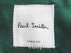 Bnwt Mens Paul Smith Soho Fit London Green 2018 Edition Slim Fit Suit 44r W38