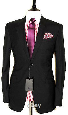 Bnwt Mens Paul Smith The Byard London Black Tailor-made Slim Fit Suit 44r W38