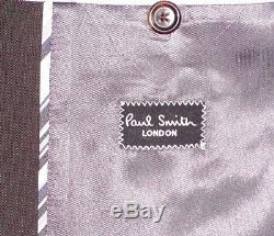 Bnwt Mens Paul Smith The Wetbourne Dark Brown Slim Fit Suit 40r W34