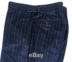 Bnwt Mens Ralph Lauren Polo Sartorial Navy Chalkstripe Slim Fit Suit 40r W34