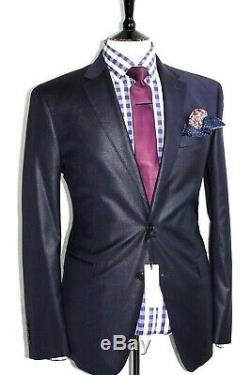 Bnwt Mens Versace Collection Formal Wedding Tonik Navy Slim Fit Suit 40r W34