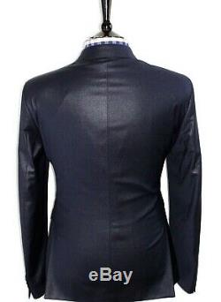 Bnwt Mens Versace Collection Formal Wedding Tonik Navy Slim Fit Suit 40r W34