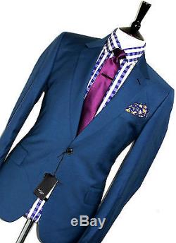 Bnwt Rare Luxury Mens Paul Smith Soho London Aqua Green Slim Fit Suit 42r W36