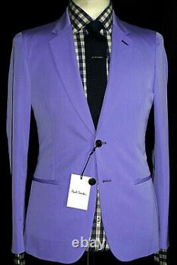 Bnwt Rare Mens Luxury Paul Smith Soho London Lilac Slim Fit Suit 38r W32 X L32