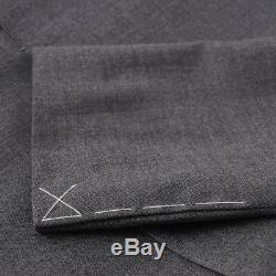 Boglioli Slim-Fit'Sforza' Solid Medium Gray Woven Wool Suit 42R (Eu 52)